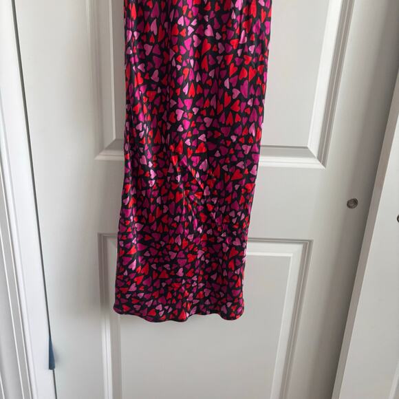 NWT Rumored Sunset Strip Slip Midi Dress S Love struck Valentines Old Hollywood - Picture 7 of 13